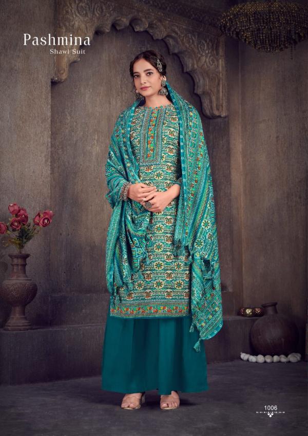 Sat Pashmina Vol-14 pashmina Cotton Designer Dress Material